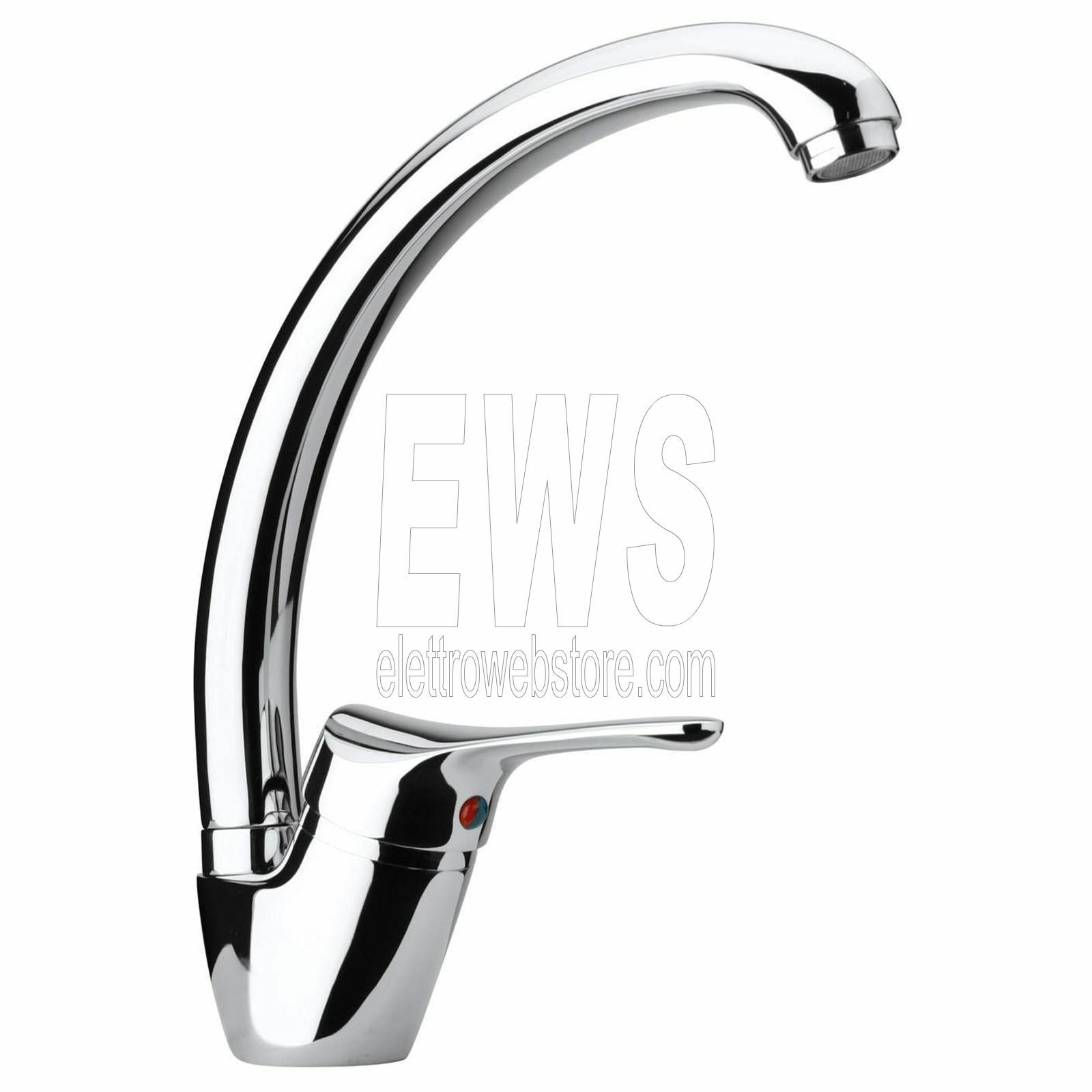 Miscelatore per lavello da cucina cromato Pilot Paini PAI04CR570P1