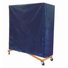 Heavy Duty Commercial Rolling Z rack Orange Base w/ Blue Nylon Cover 