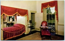Postcard - Jefferson's Bedroom - Monticello - Charlottesville, Virginia