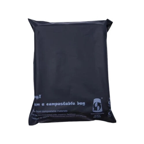 100% Eco-Friendly Black Biodegradable Mailing Bags Compostable Self-Seal Envelop - Picture 4 of 24