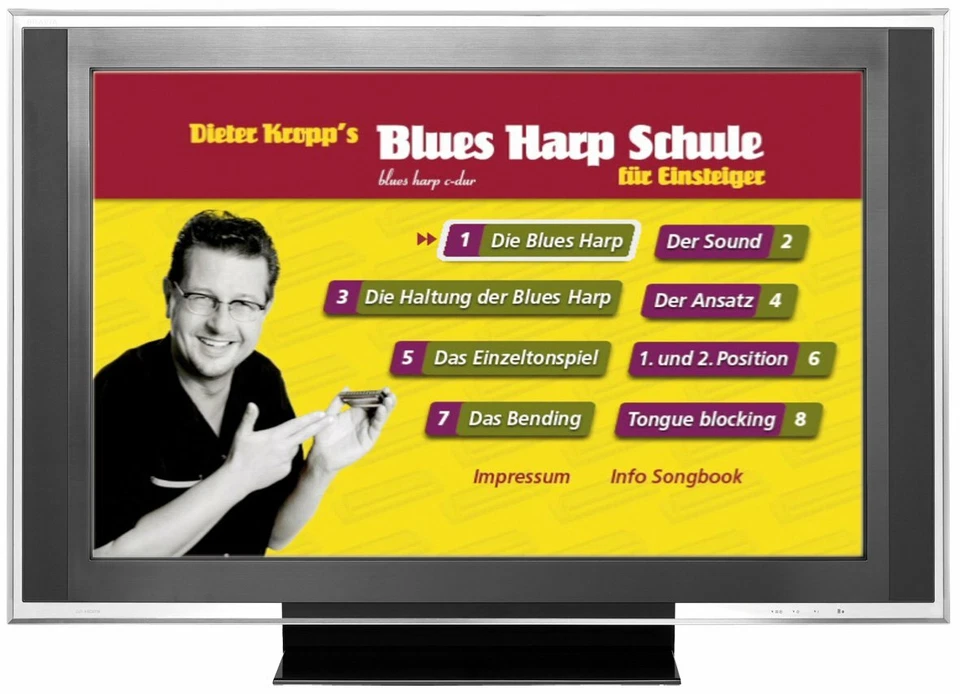 Dieter Kropp's BLUES HARP SCHULE, Mundharmonikaschule, leicht erklärt, mit Spaß! - Bild 2 von 4