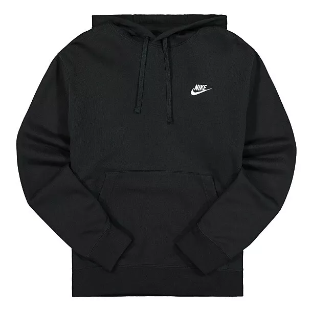 NEW NIKE BLACK MENS PULLOVER HOODIE SWEATSHIRT JUMPER TOP SIZE MEDIUM | eBay