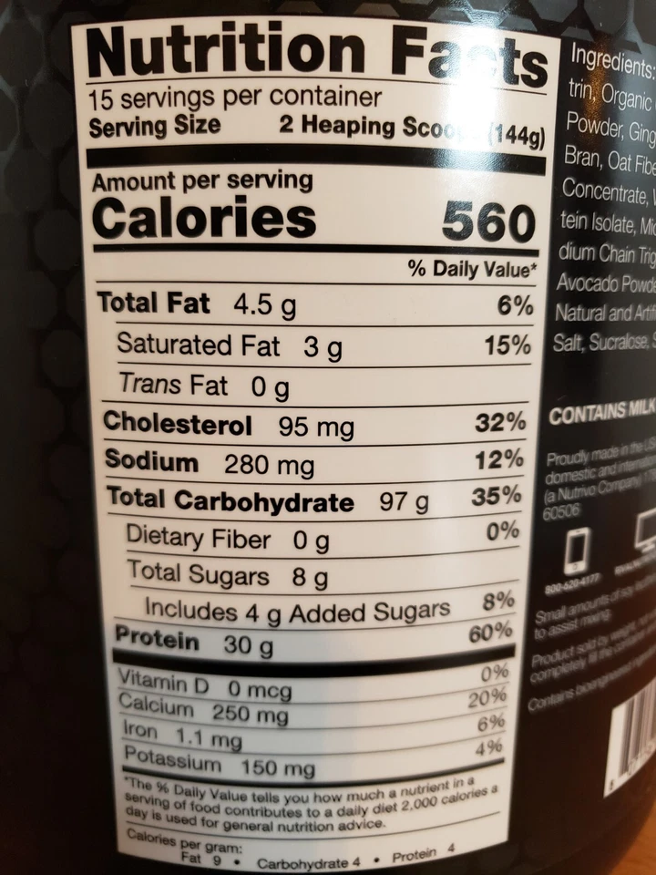 Rival Nutrition Clean Gainer - 5 lb Soft Serve Vainilla - Ganador magro alto en proteínas Foto 2 de 4