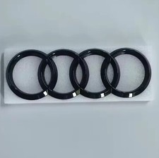 Kit Stemma Loghi Anelli Audi Q3 8U Ant. Post. 40 TFSI NERO - Foto 2