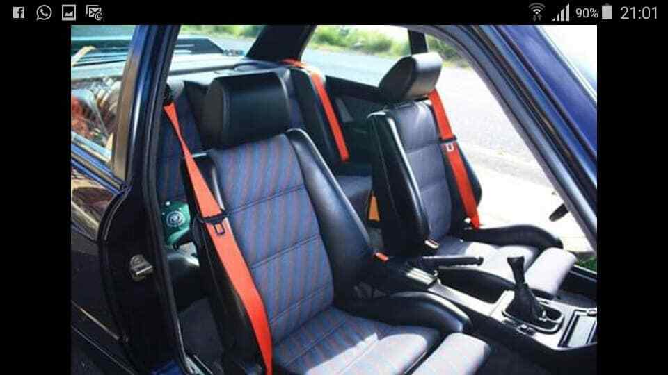 BMW E30 RED SEAT BELTS SPORT S14 S50 M Power M Technik and All BMW e30