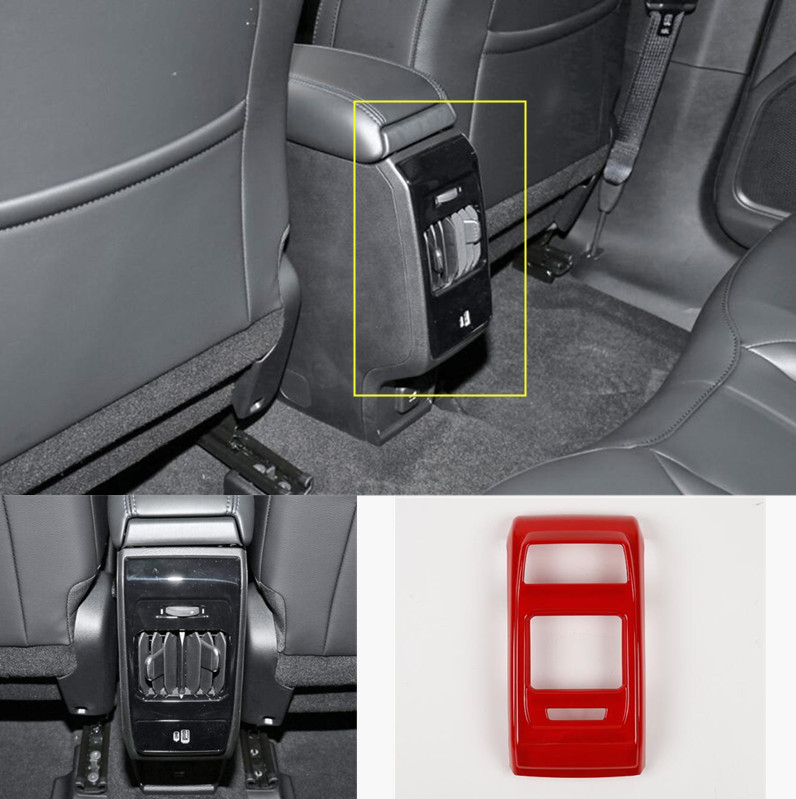 2022-2023 Jeep Compass ABS Red Rear Air Vent Outlet Trim Cover