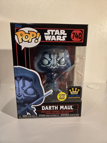 Funko Pop! Vinyl Figure #740 Star Wars Hologram Darth Maul GITD