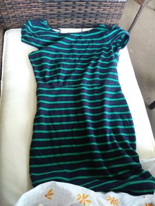 forever 21 green striped dress