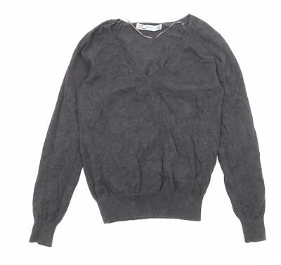 Cotton Jumper Zara V Neck Jumper Womens Ladies Jumpers At Zara On Sale