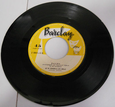 106 - 45 giri DALIDA LA CHANSON D'ORPHEE - JE TE TENDRAI LES BRAS       2/17