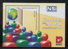 NAMIBIA World Standards Day MNH souvenir sheet