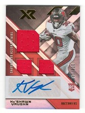 2020 Panini XR Keshawn Vaughn Rookie Patch Auto #'d /199 Buccaneers FREE SHIP!!
