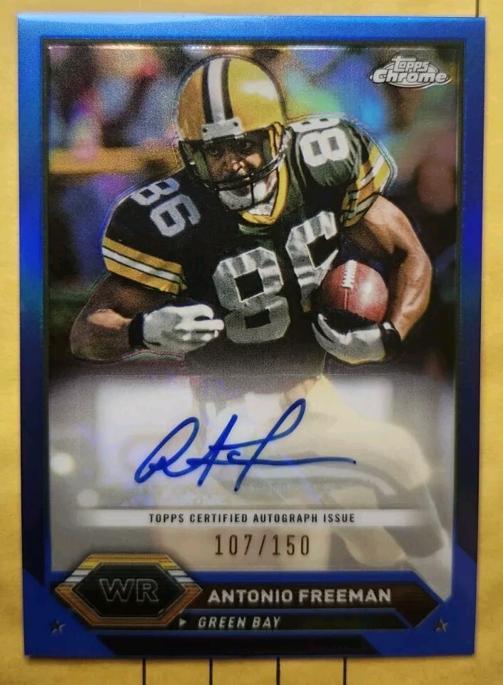 2023 Topps Composite - Antonio Freeman Topps Chrome Autographs Blue /150 Packers