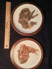 2 Vintage GOEBEL 1st & 4th Edition  Mothers Series Deer Rabbit w frames