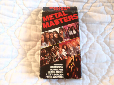 METAL MASTERS VHS ENIGMA BLADE RECORDS LIZZY BORDEN DEATH ANGEL OBSESSION ROCK
