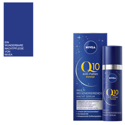 NIVEA Q10 Anti Falten Power Multi regenerierendes Nacht Serum |  Pro-Vitamin