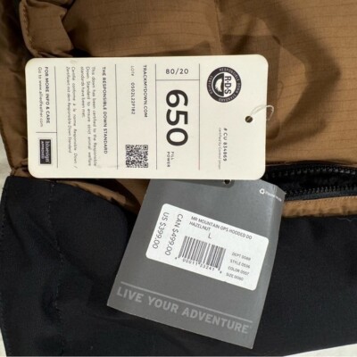 NWT Men's Eddie Bauer MR MOUNTAIN OPS HOODED DOWN JACKET Size