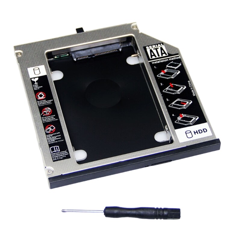 Adattatore Caddy Per Secondo Disco HDD/SSD Per Lenovo ThinkPad T500 W500 X200 X220