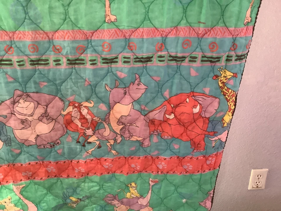 Disney Rey León Simba Amigos Cuna Niño Cama Edredón Manta Ropa de Cama De Colección Foto 4 de 4