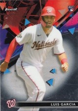 LUIS GARCIA-2ND BASE-NATIONALS-2021 TOPPS FINEST #80-ROOKIE