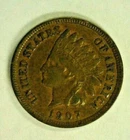 1907 INDIAN CENT AU/BU. REDUCED 2/19/26 (7089)