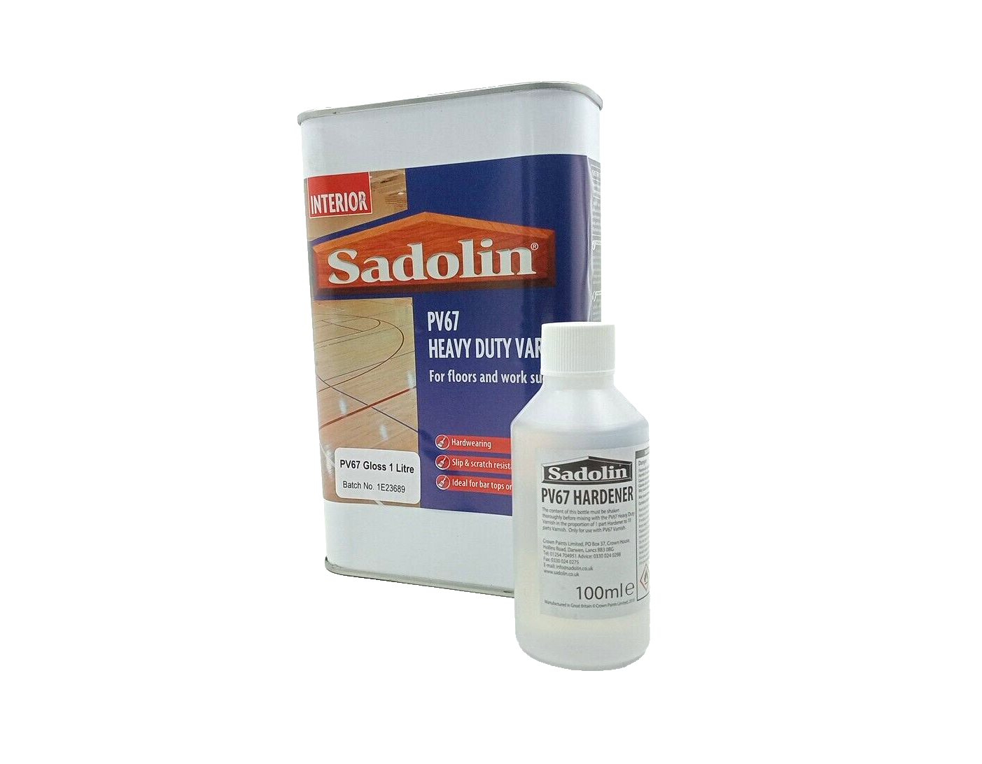 Heavy Duty Varnish Sadolin PV67 One Litre For Floors Work Surfaces Hardener 1L eBay
