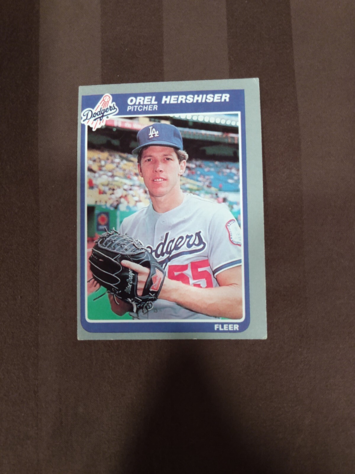 1985 Fleer - #371 Orel Hershiser (RC) Rookie