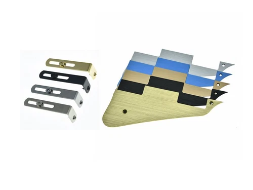 KAISH Aluminum Anodized Pickguard & Steel Bracket & Screws for Gibson Les Paul