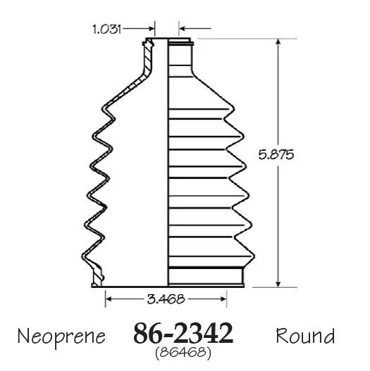 Inner & Outer CV Axle Boot for VOLKSWAGEN Eurovan 1995-1997 - Image 3 of 3