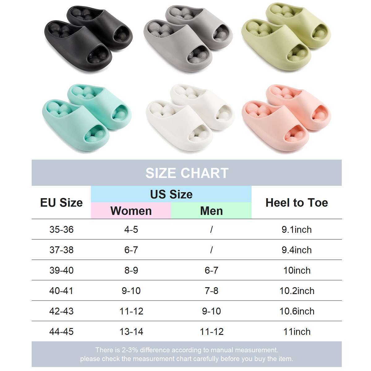 Outdoor Cozy Pillow Anti-Slip Sandals Ultra Soft Slippers Clouds