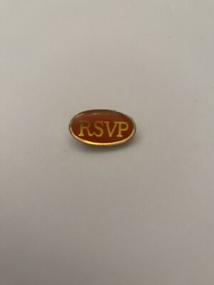 RSVP Lapel Pin Tie Tack Hat Pin P4