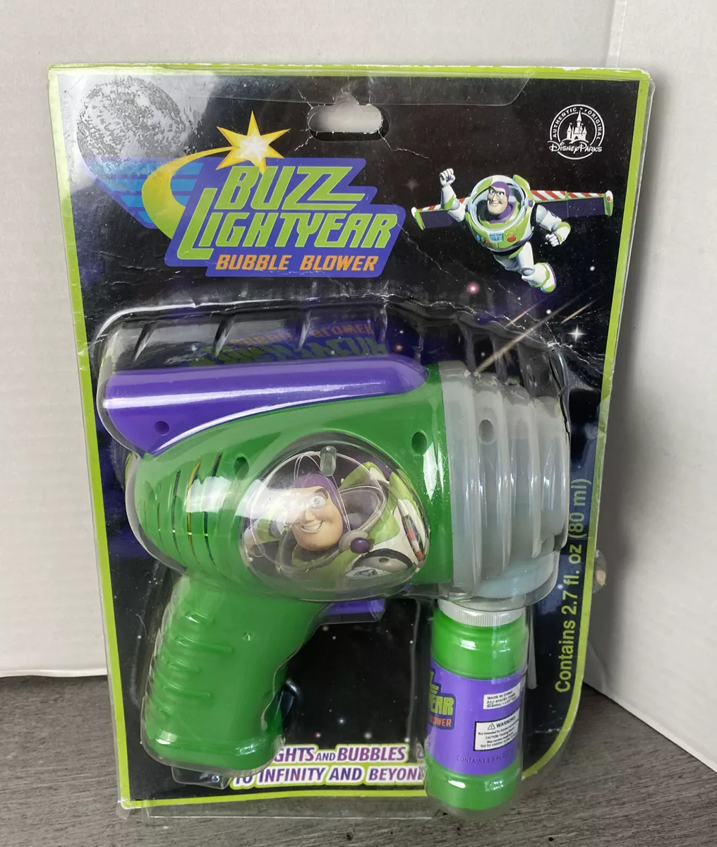 Disney Parks Buzz Lightyear Bubble Blower Toy New with Box 