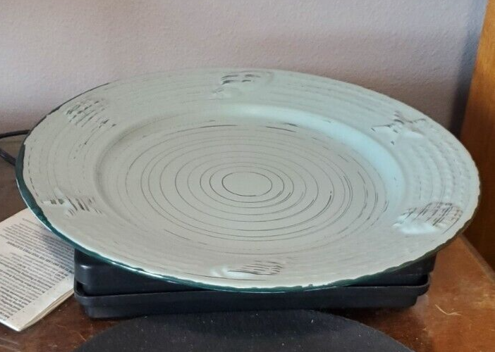 Pfaltzgraff Trellis Coastal Teal Dinner Plate BRAND NEW C5