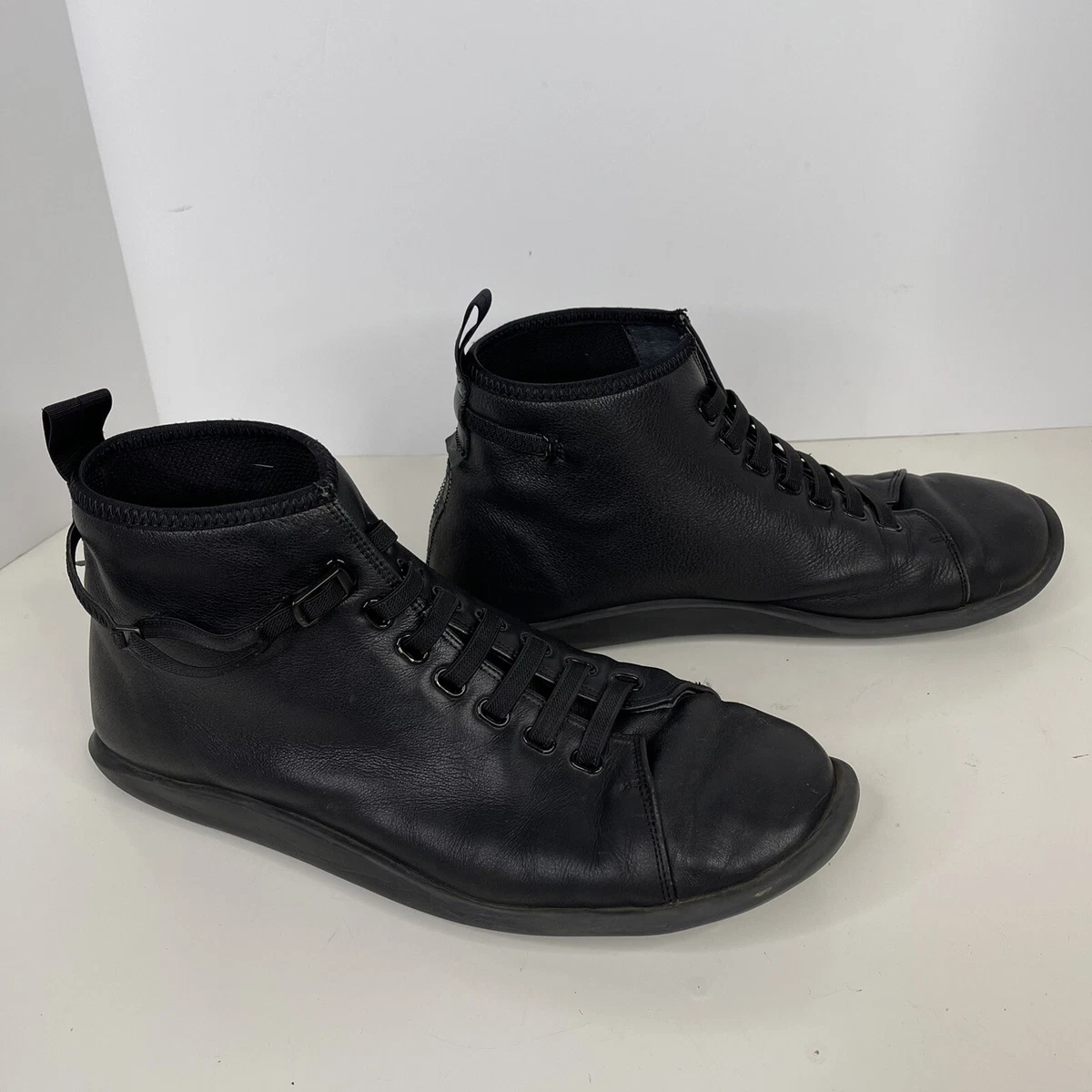 Mince tank Afståelse Camper Men&#039;s black leather ankle boots beetle Shoes Size 45 U.S. 12 |  eBay