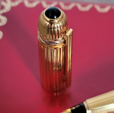 Cartier Pasha Pen Limited Edition Black & Gold with Box & Papers