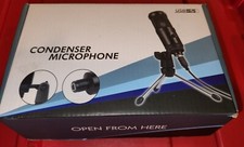 Condenser Microphone Black New Open Box