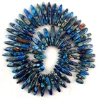 1 Strand Charming Blue Sea Sediment Jasper Loose bead 15.5" M005RL
