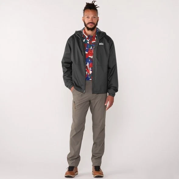 Chaqueta de lluvia REI Co-op Trailmade - Para hombre - Negra - ENVÍO GRATUITO Foto 4 de 4