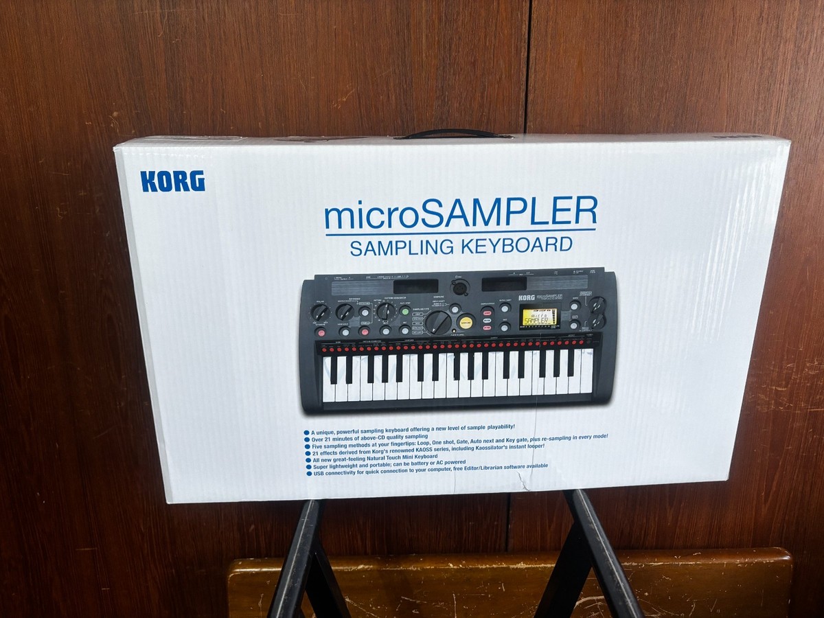 Korg MS1 microSAMPLER Sampling Keyboard w/ box, mic, power supply
