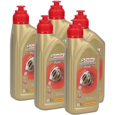5L 5 Liter CASTROL TRANSMAX DUAL Doppelkupplungsgetriebeöl für VAG FORD PSA