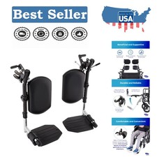 Elevating Wheelchair Legrest - Tool-Free, Adjustable  Padded Comfort