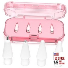 Upgraded Replacement Tips for Apple Pencil Pro/USB-C/2nd Gen/1st Gen Tips Pink