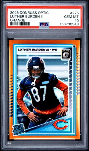 2025 Panini Optic Luther Burden III Rated Rookie Orange /299 #275 COLOR MATCH