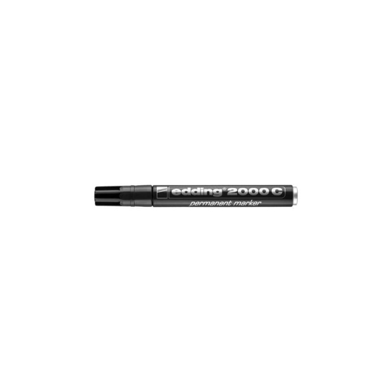 Marcatore permanente edding 2000 C punta tonda 1,5-3 mm nero - E-2000C 001
