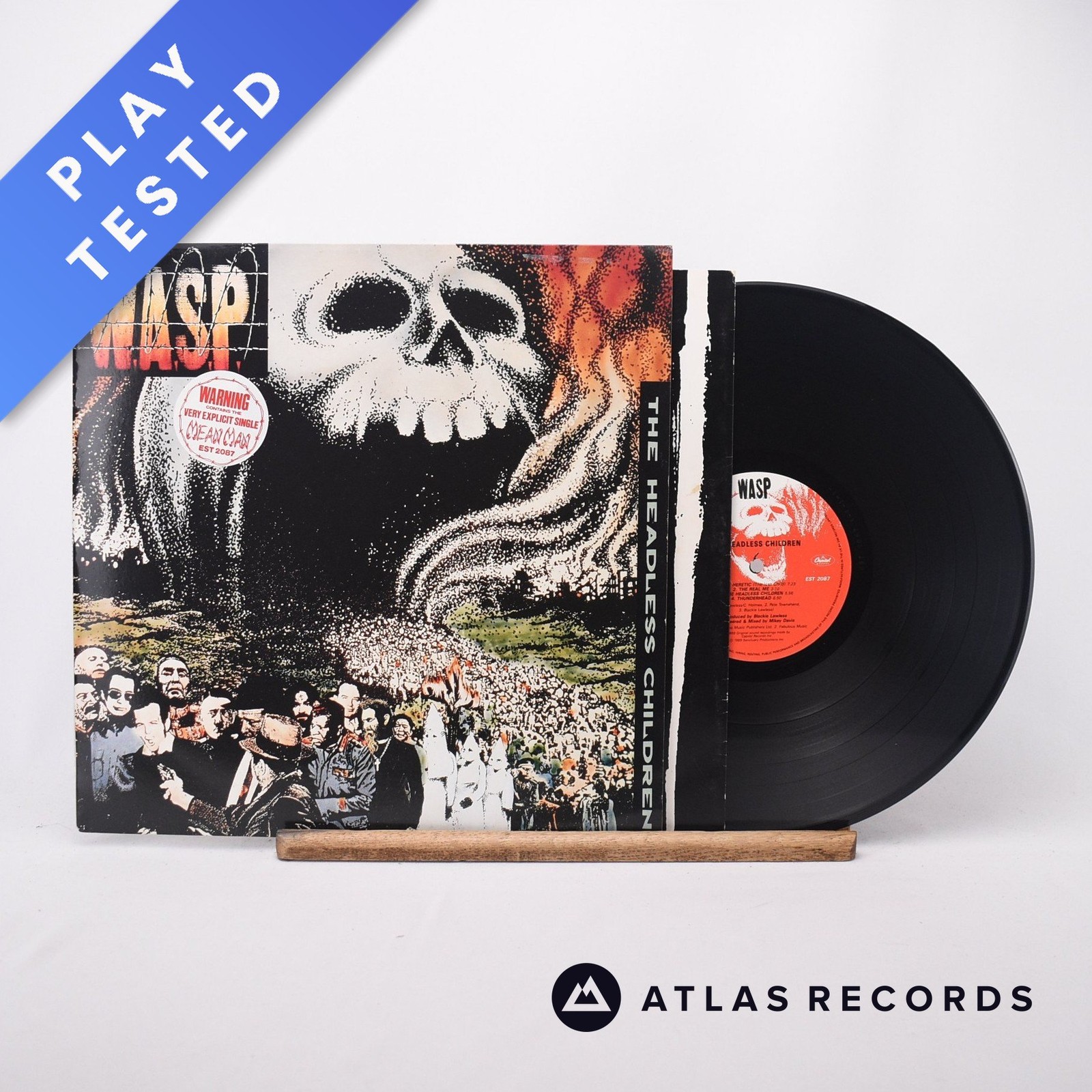 W.A.S.P. The Headless Children A-1 B-1 LP Album Vinyl Record EST 2087 - VG+/VG+