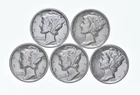 High Grade Lot 1938 1939 1934 1939 1937 Mercury Dime Collection *288