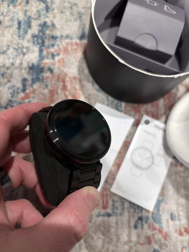 Motorola Moto 360 Sport 45mm Black Smartwatch Android Wear OS - Image 3 of 4