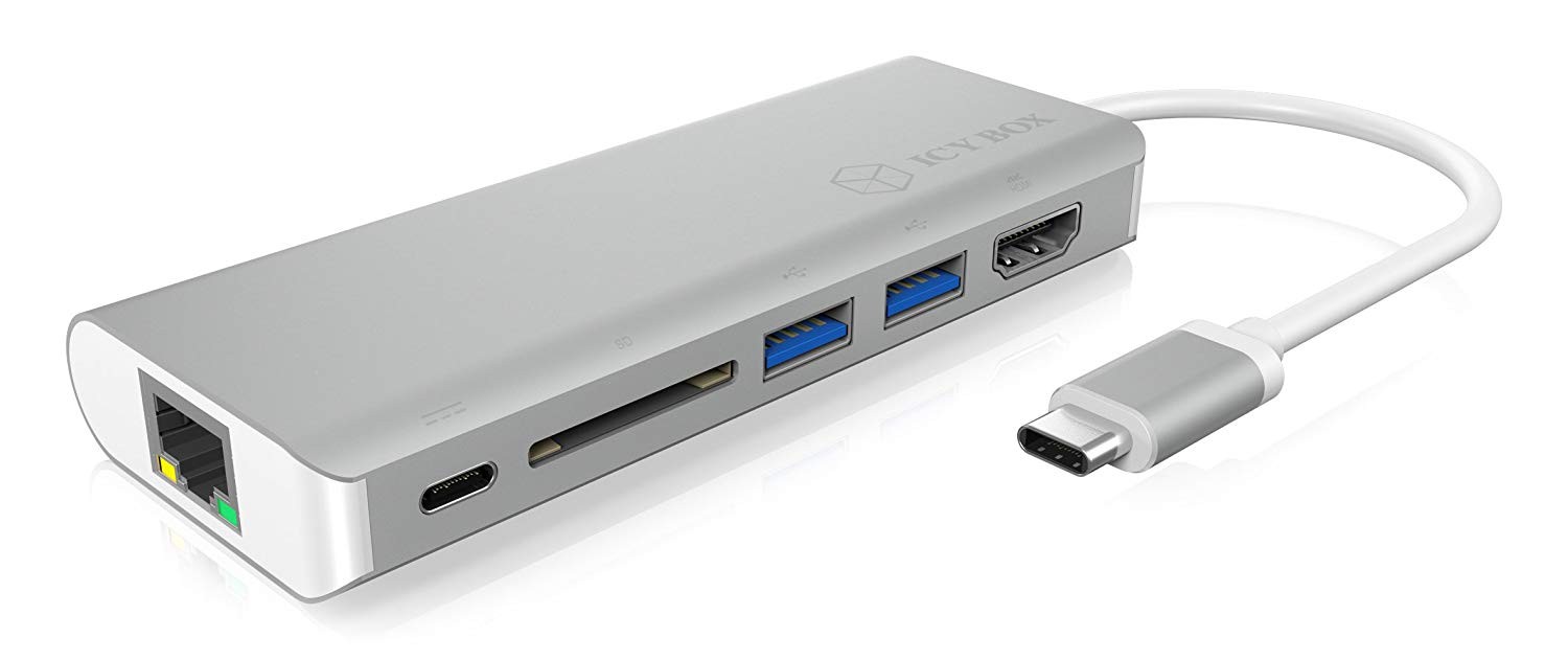 IcyBox IB-DK4034-CPD Notebook Multiport Docking Station