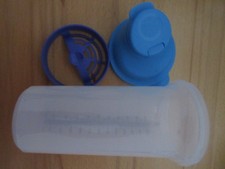 Tupper Tupperware Shaker Mixbecher Mixbehälter blau 600 ml Shakebecher