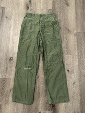 Vintage Army OG 107 Pants Mens Medium Sateen Type 1 Uniform 60s